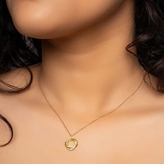 18k Gold Plated Silver Allure Pendant with Chain