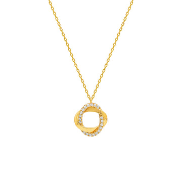 18k Gold Plated Silver Allure Pendant with Chain