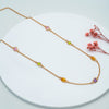 18k Gold Plated Silver Prismatic Colour Shine Necklace