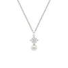 Silver Pearl Star Pendant with Chain