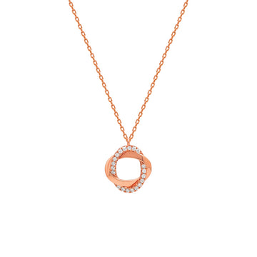 Rose Gold Allure Pendant with Chain