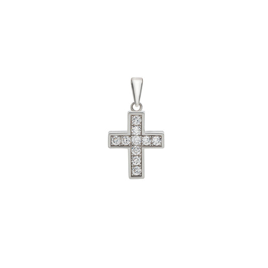 Silver Christ's Vogue Cross Pendant