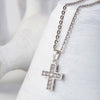 Silver Christ's Vogue Cross Pendant with Chain