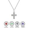 Silver Christ's Vogue Cross Pendant with Chain