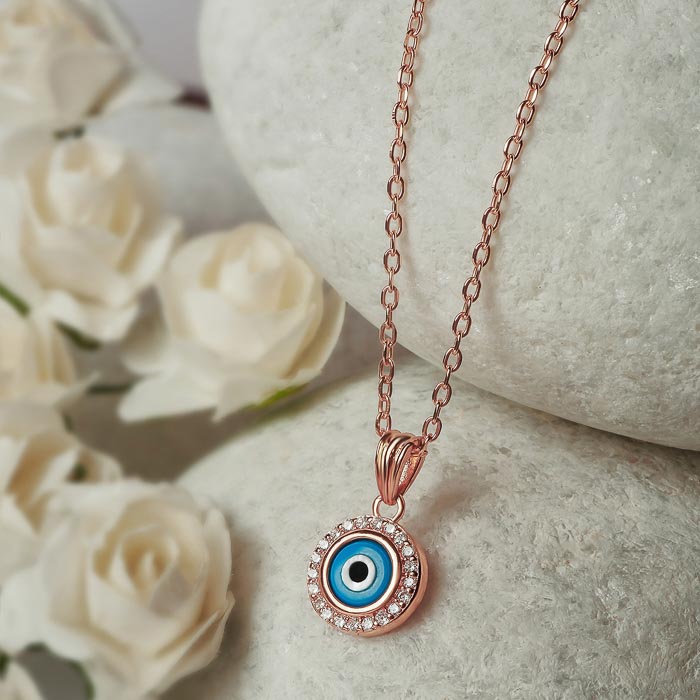 18kt Gold PSTM Levant Turquoise Eye Pendant on Cord – Pippa Small