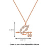 Rose Gold Shree Krishna Baasuri Pendant with Chain