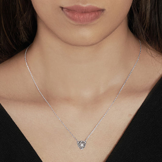 Silver Rosetta Necklace