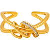 18k Gold Plated Silver Twisted Knot Ring