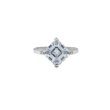 Silver Everlustre Solitaire Ring