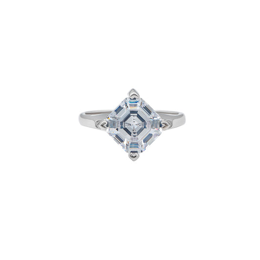 Silver Everlustre Solitaire Ring