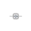 Silver Aurora Solitaire Ring