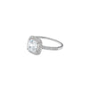 Silver Aurora Solitaire Ring