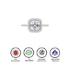 Silver Aurora Solitaire Ring