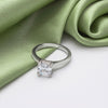 Silver Primsa Solitaire Ring