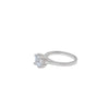 Silver Primsa Solitaire Ring