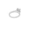 Silver Primsa Solitaire Ring