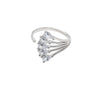 Silver Dazzle Bloom Ring