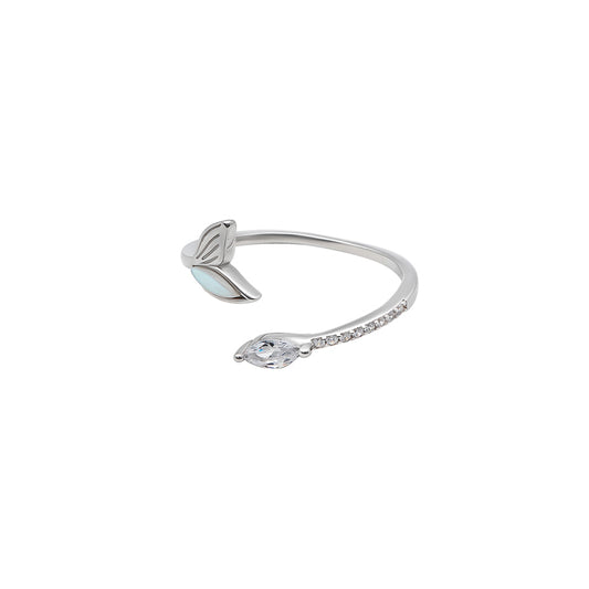 Silver Tiny Mermaid Tail Ring