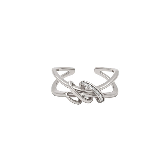 Silver Twisted Knot Ring