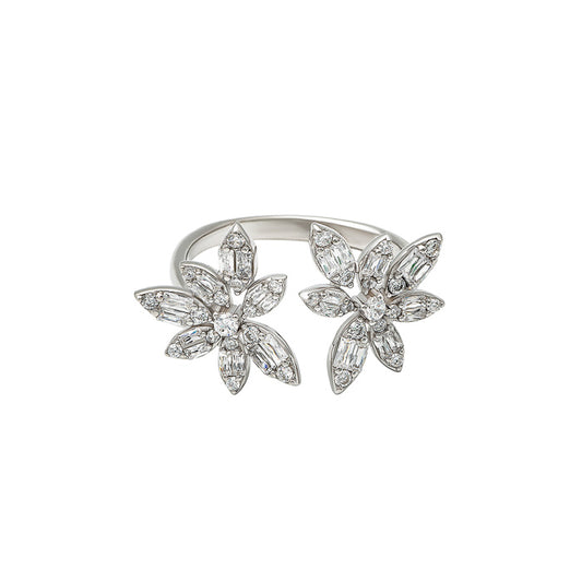 Silver Blooming Ring
