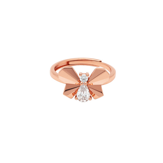 Rose Gold Social Butterfly Ring