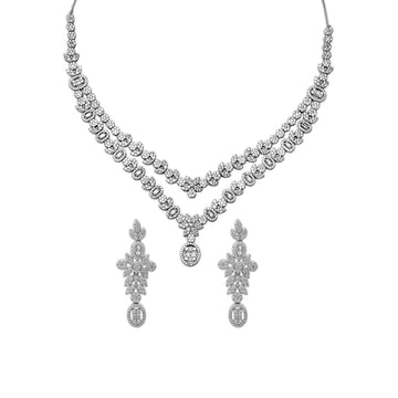 Silver Majestic Necklace Set