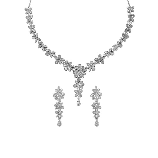 Silver Royal Necklace Set