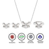 Silver Social Butterfly Set with Ring