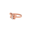 Rose Gold Social Butterfly Set with Ring