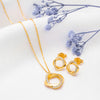 18k Gold Plated Silver Allure Pendant Set