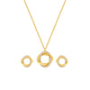 18k Gold Plated Silver Allure Pendant Set