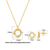 18k Gold Plated Silver Allure Pendant Set