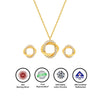 18k Gold Plated Silver Allure Pendant Set